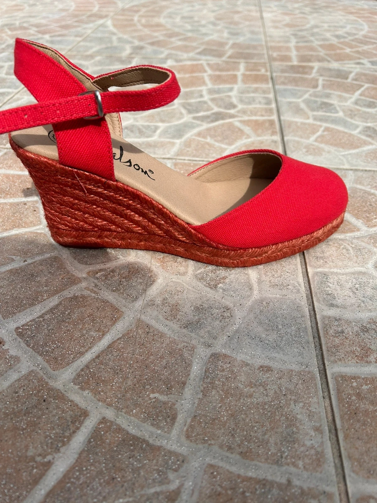 Sapatos com plataforma 38 Dalson vermelho em muito bom estado para mulher – photo 2